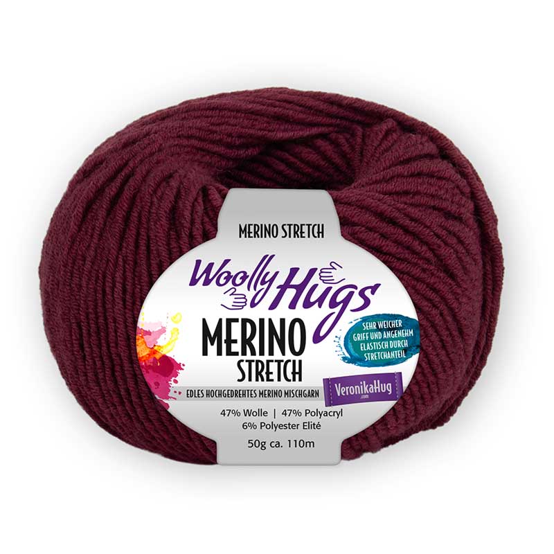 Woolly Hugs Merino Stretch bordeaux 138
