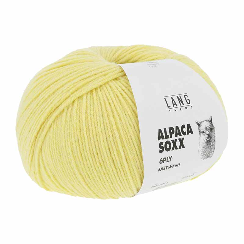 Lang Yarns Alpaca Soxx 6-fach Uni Farbe 0014 gelb