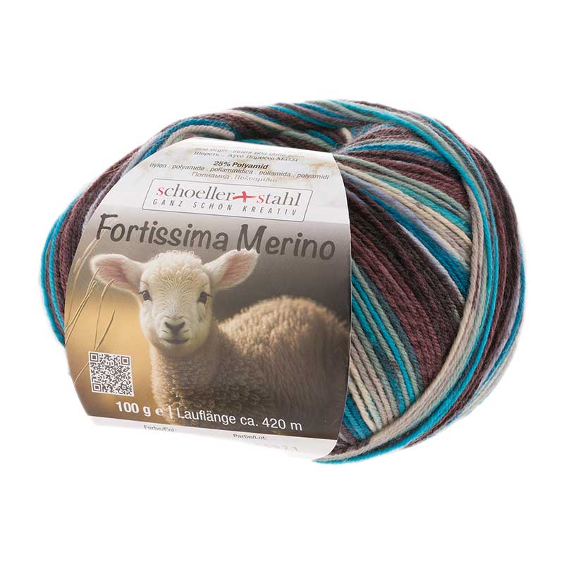 Schoeller Fortissima Merino Color Farbe 108 island